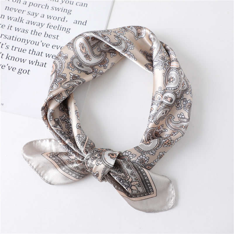 Women's New Small Square Retro Cashew Professional Scarf Women's New Small Square Retro Cashew Professional Scarf